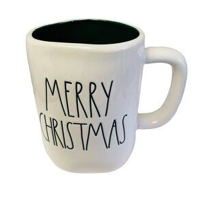 Rae Dunn Artisan Collection Christmas Wreath Mug By Magenta 14oz White & Green